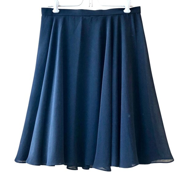 Adrianna Papell Evening Vintage 80's Black Flirty Tulle Swing Skirt - Picture 9 of 11